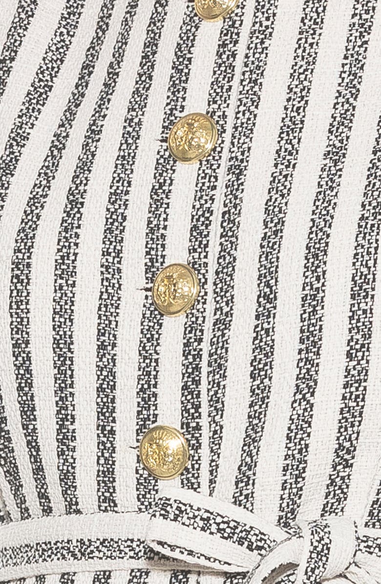 Alexia Admor Arjun Stripe Jacket, Alternate, color, Navy Stripe