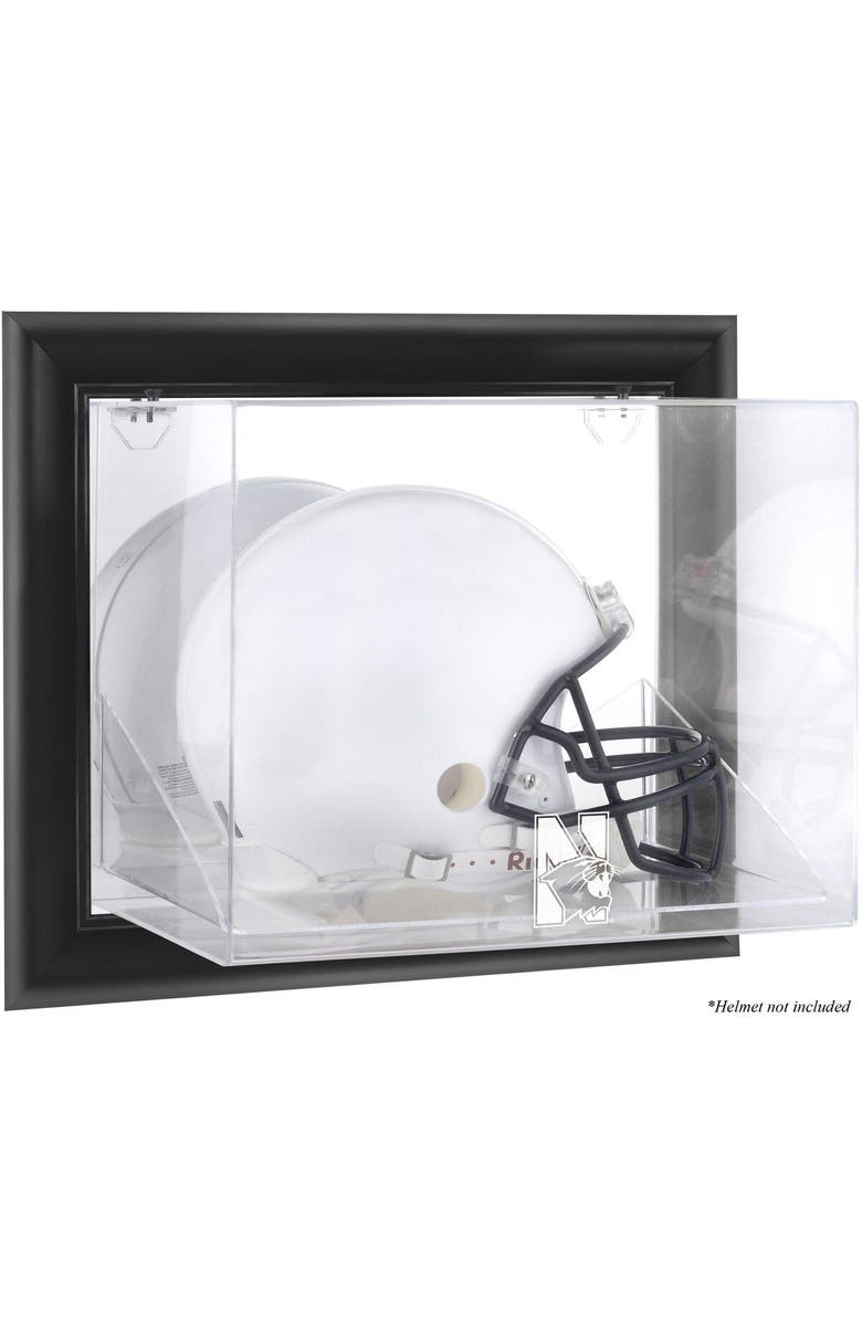 FANATICS AUTHENTIC Northwestern Wildcats Black Framed Wall-Mountable Helmet Display Case, Main, color, 