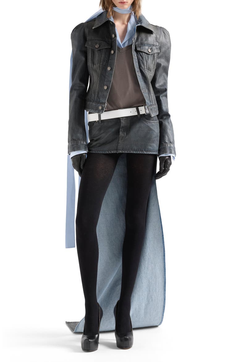 Puff Sleeve Trucker Jacket, Alternate, color, NOLITA