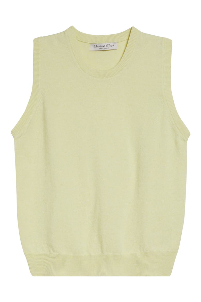 Iris Cashmere Sweater Vest, Alternate, color, CITRON