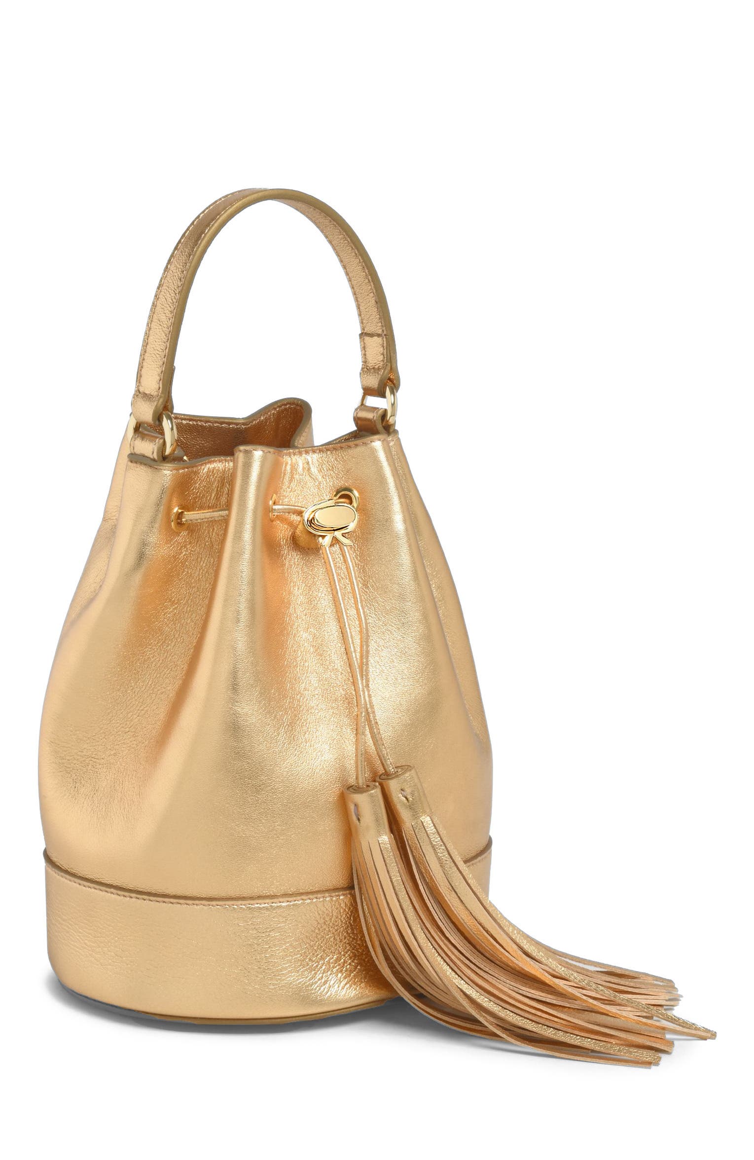 Gianvito Rossi Sienna Crossbody Bag, Alternate, color, Gold Leather