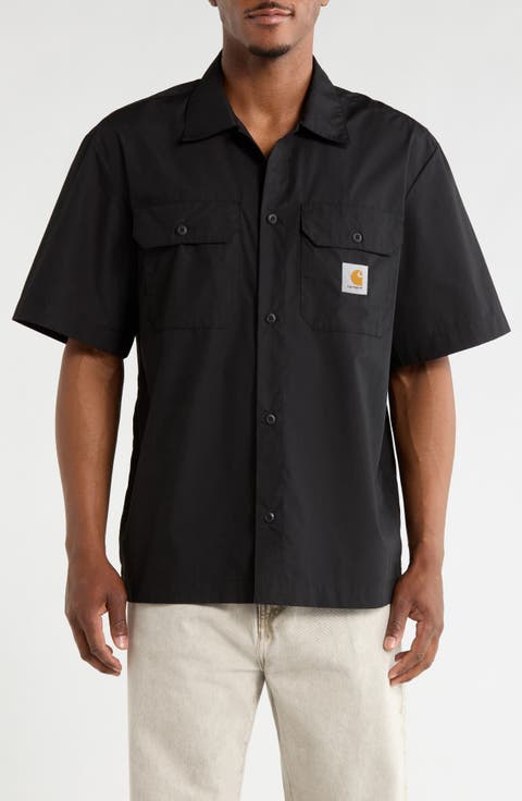 Craft Short Sleeve Poplin Button-Up Work Shirt