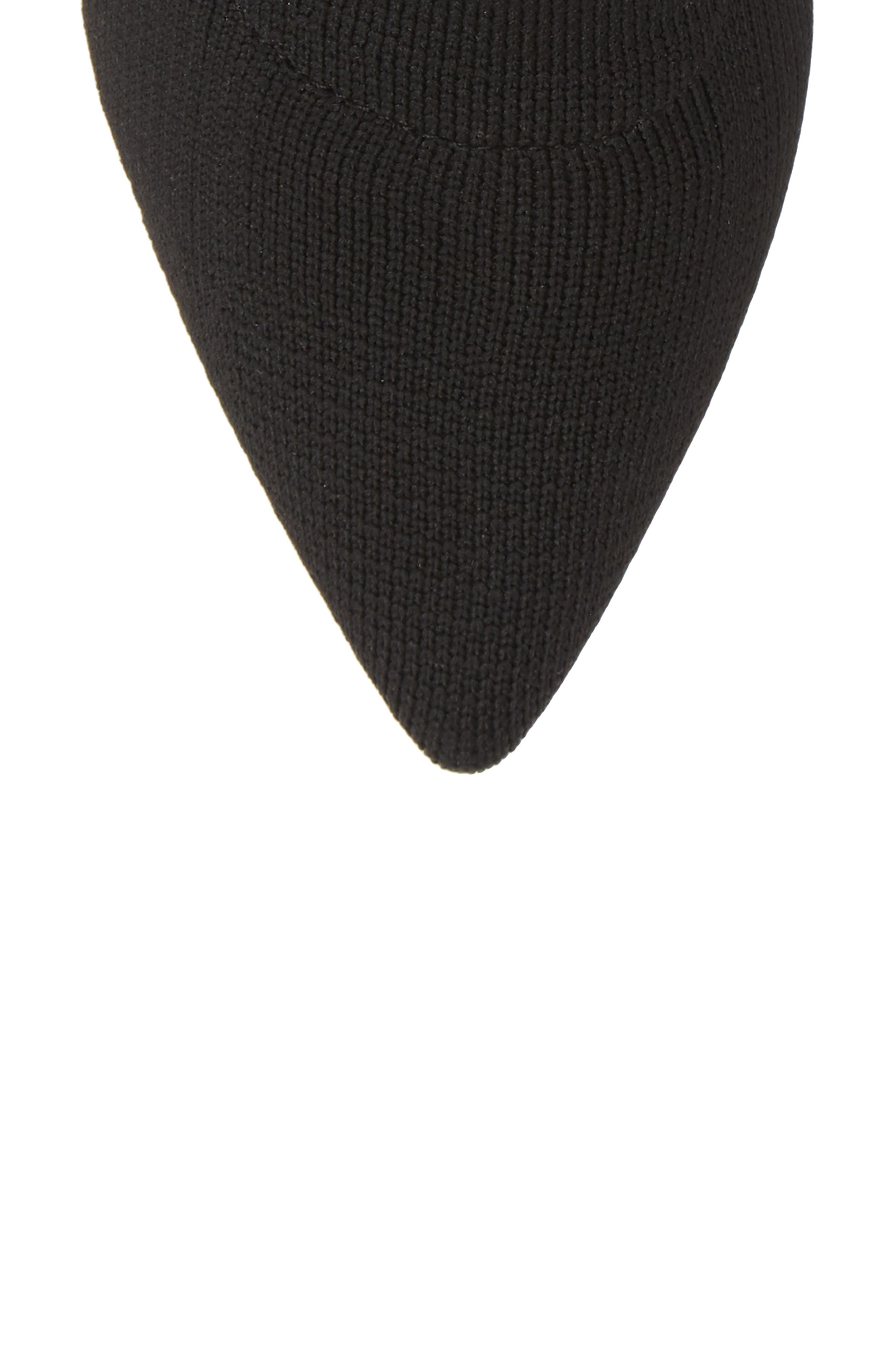 Nix Bootie (Nordstrom Exclusive), Alternate, color, BLACK KNIT