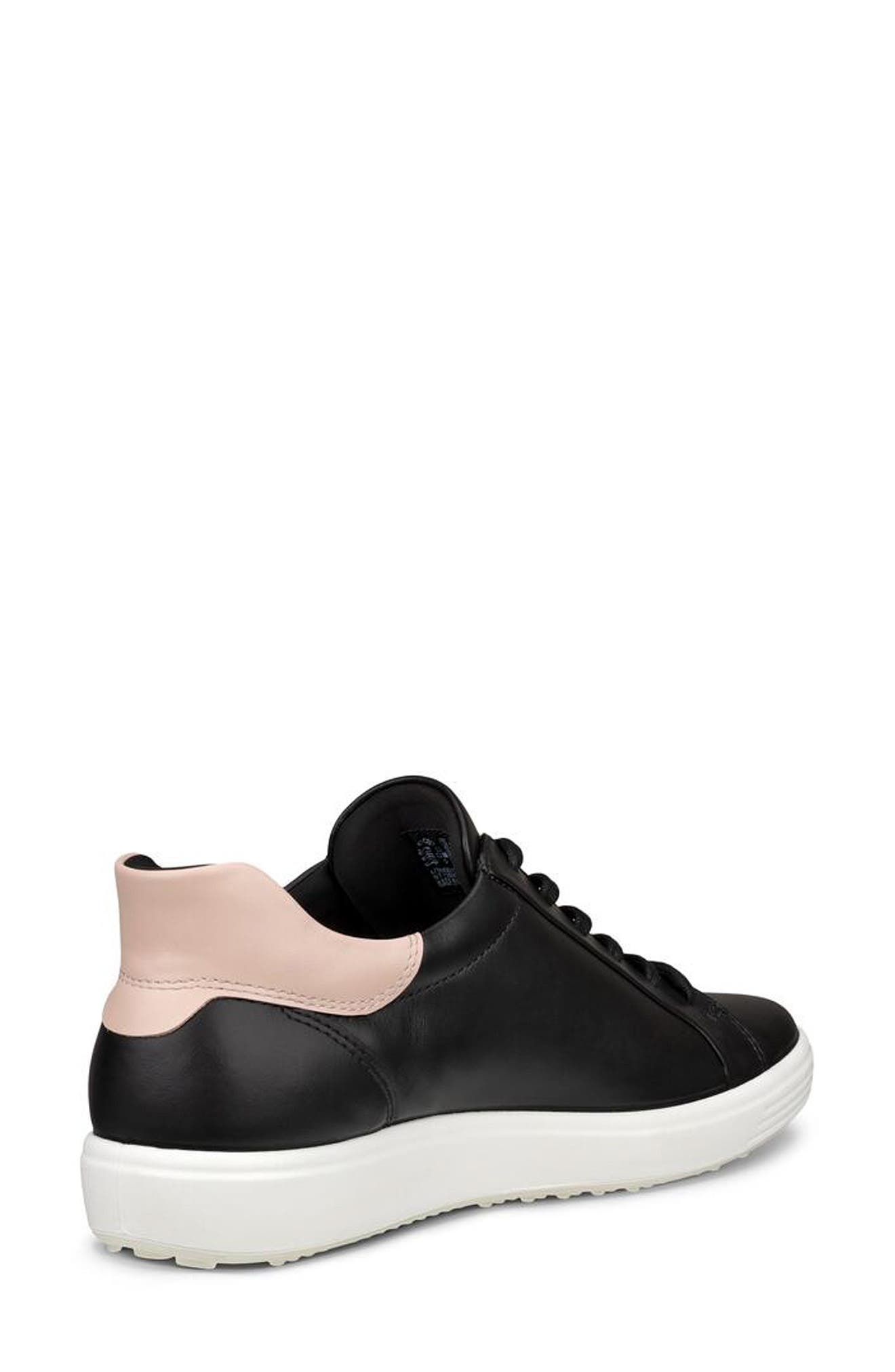 ECCO Soft 7 Sneaker, Alternate, color, Black/ Rose Dust