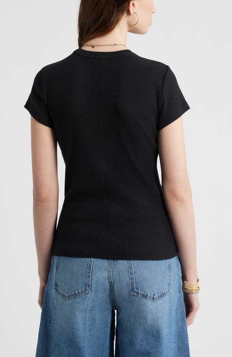 Treasure & Bond Tuckable Rib Baby Tee, Alternate, color, Black