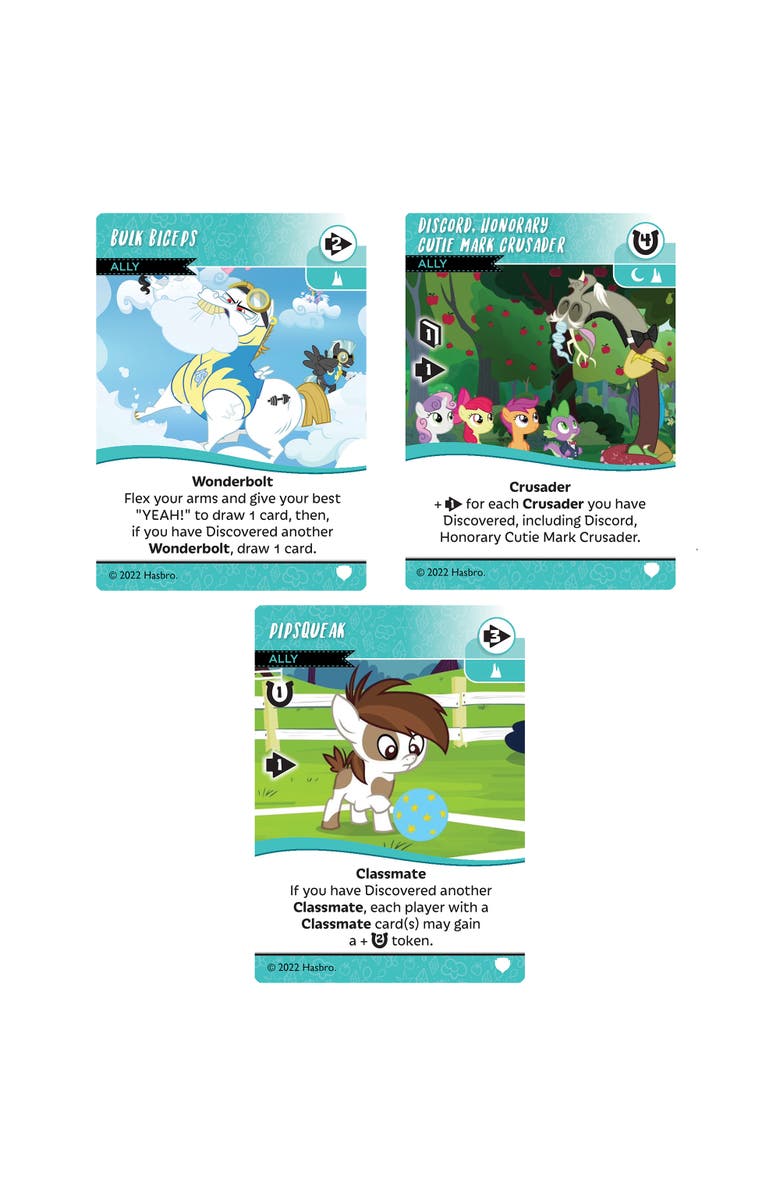 Renegade Game Studios My Little Pony Adventures In Equestria Deckbuilding Game True Talents Expansion, Alternate, color,