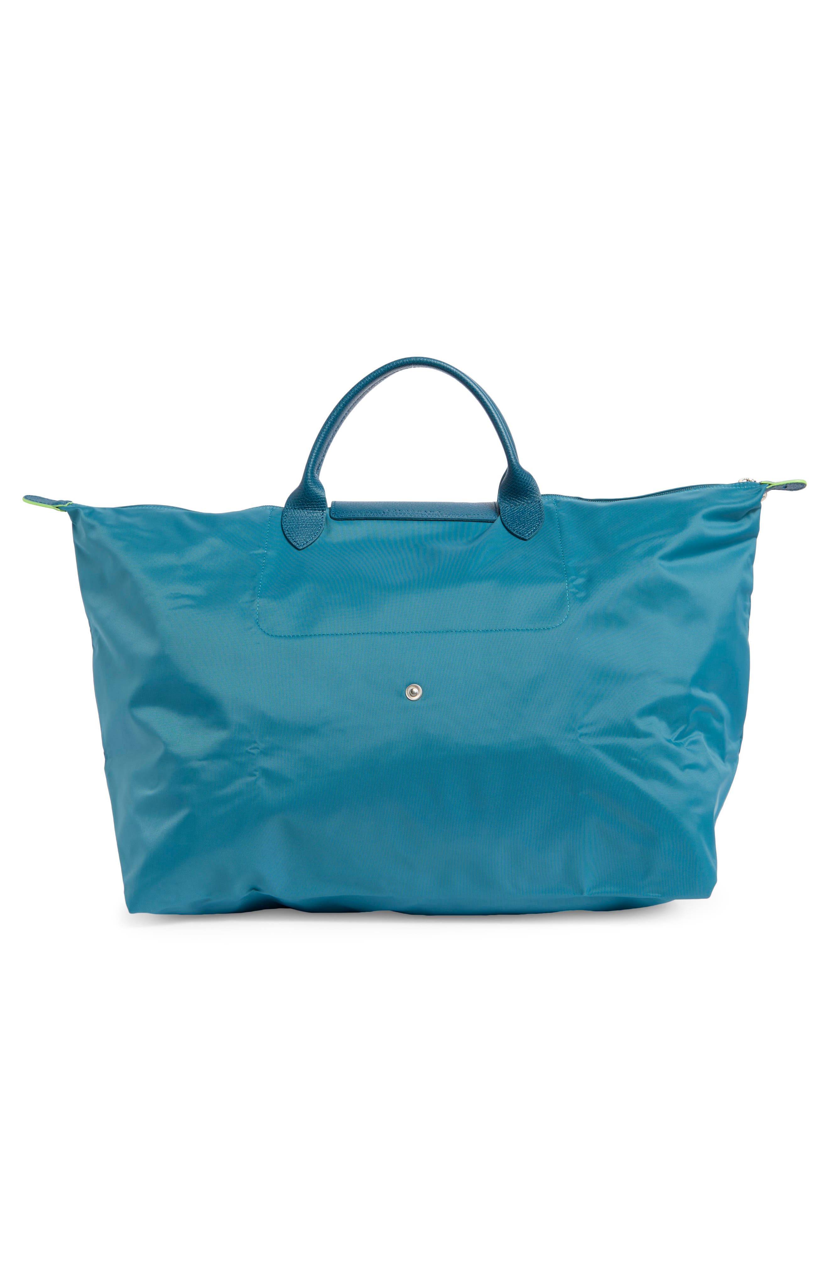 Longchamp Large Travel Duffle Bag, Alternate, color, Peacock