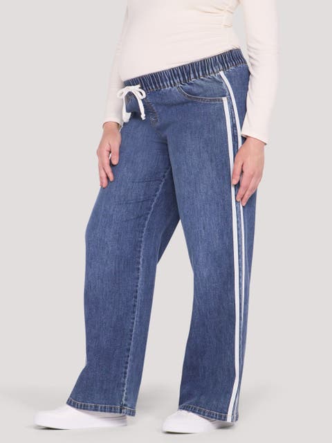 Drawstring Pull On Wide Leg Pant