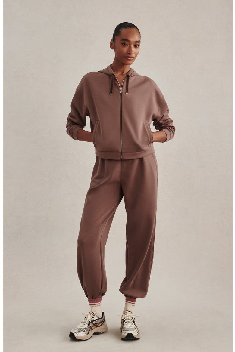 Jorgie Full Zip Hoodie, Alternate, color, COFFEE QUARTZ