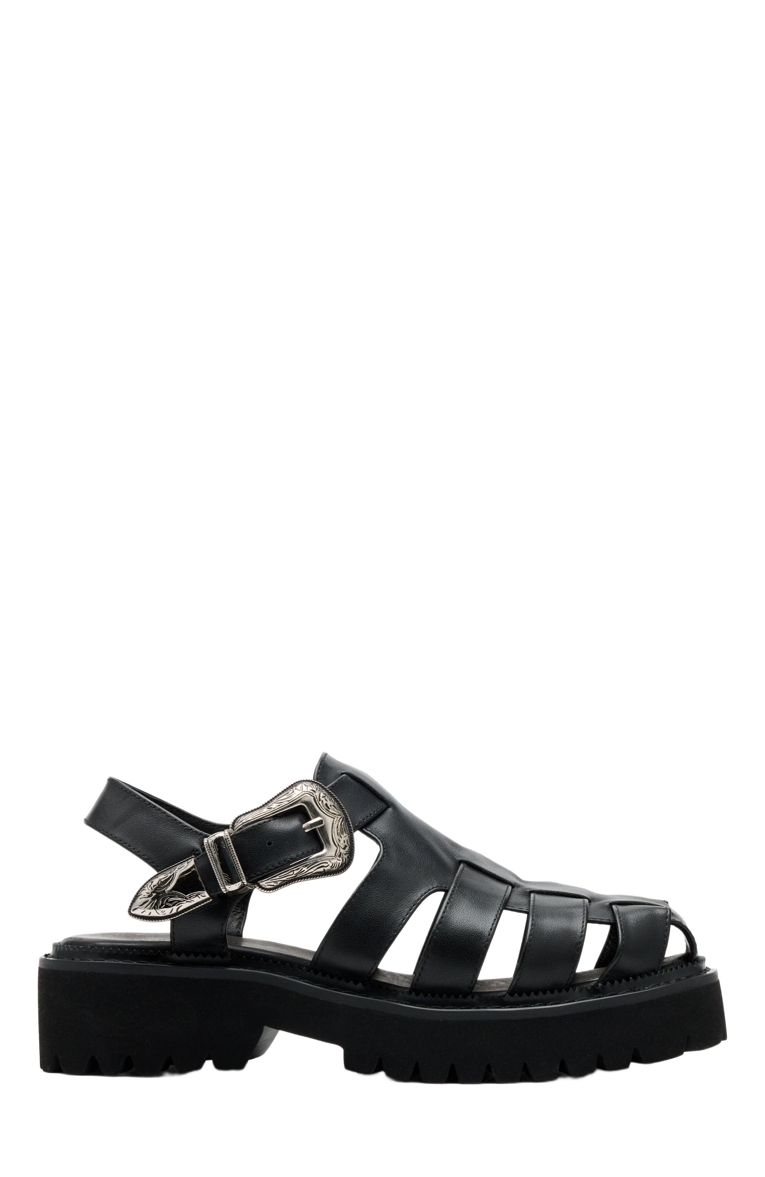 MARC NOLAN Maya Lug Fisherman Sandals, Main, color, 