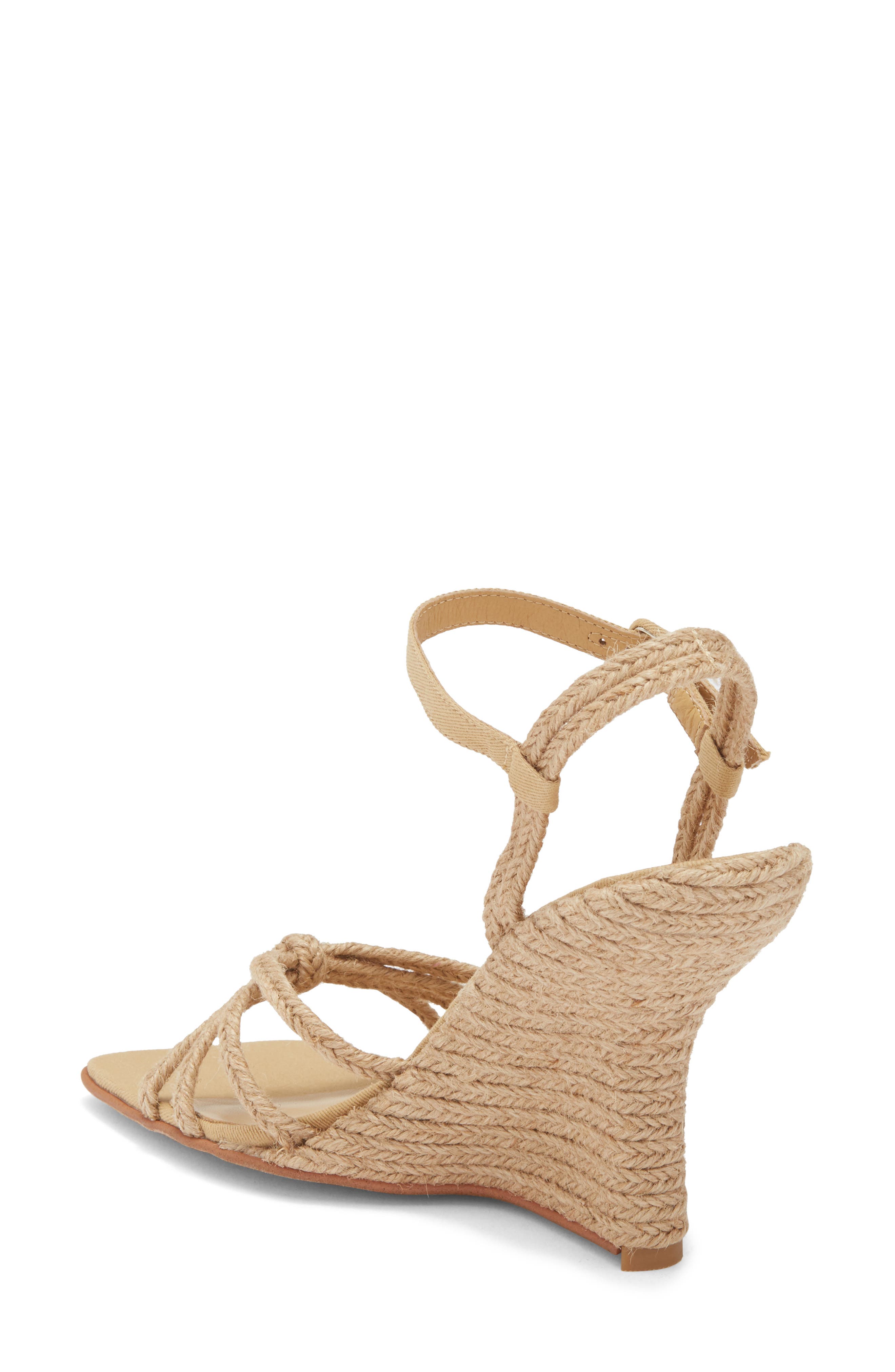 Jeffrey Campbell Harvester Ankle Strap Wedge Sandal, Alternate, color, Tan Jute