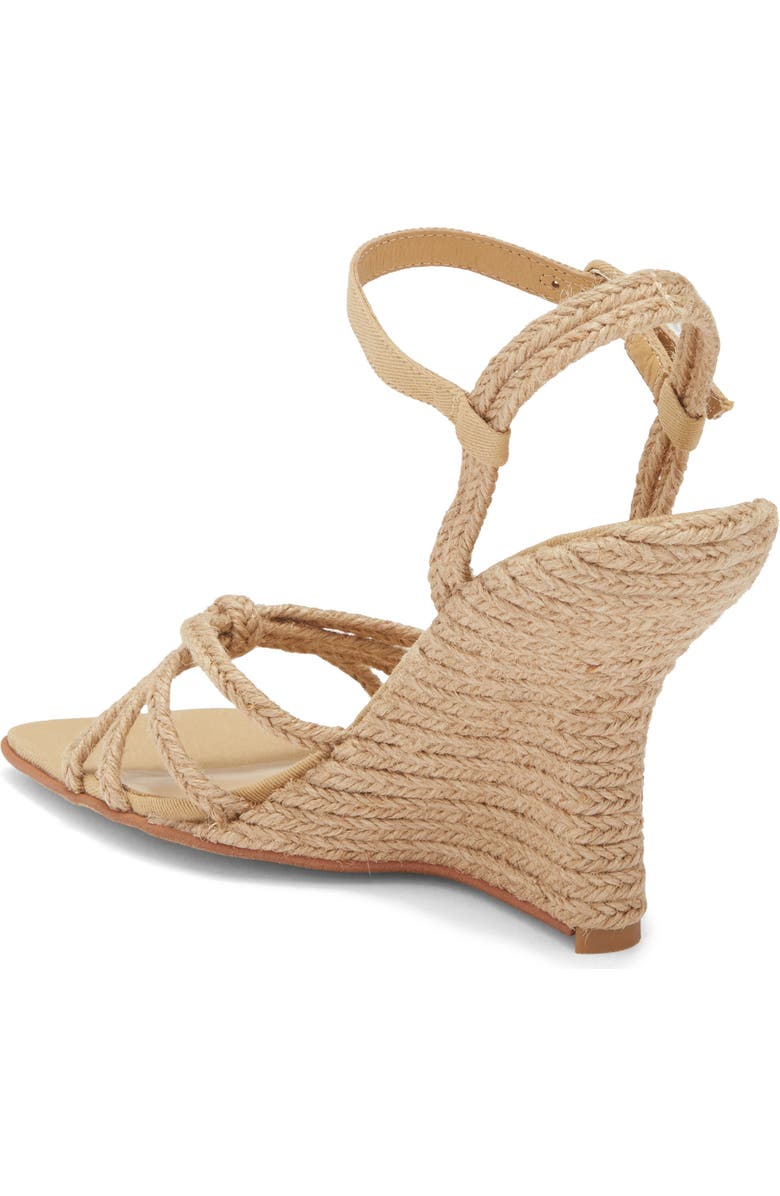 Jeffrey Campbell Harvester Ankle Strap Wedge Sandal, Alternate, color, Tan Jute