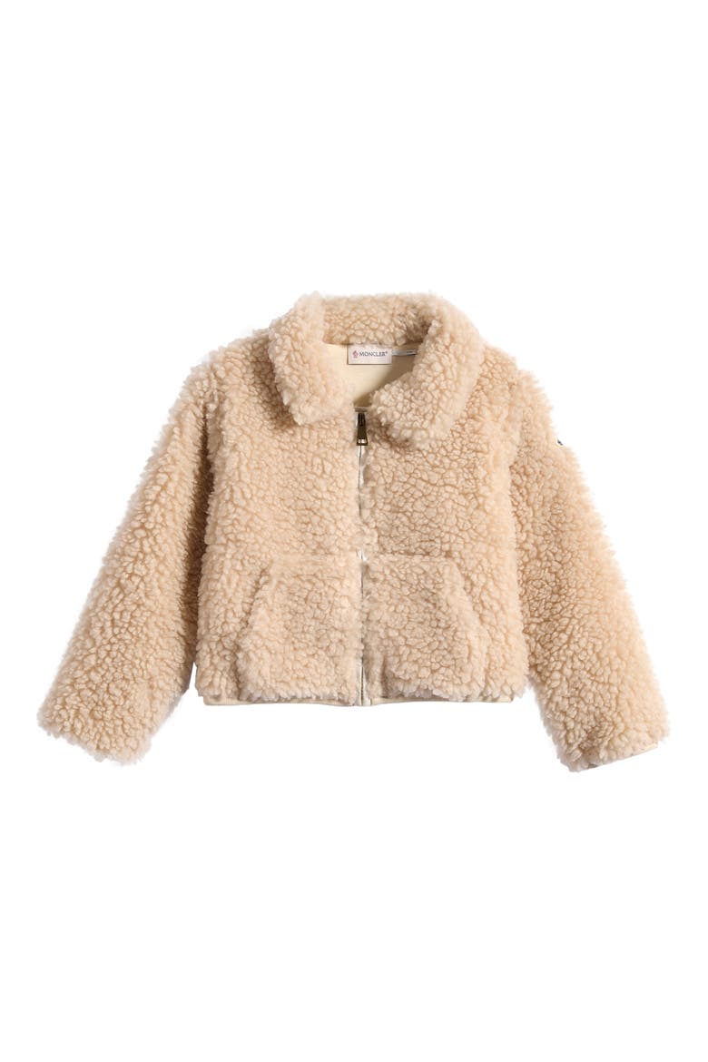Kids' Fleece Zip Cardigan, Main, color, WHITE