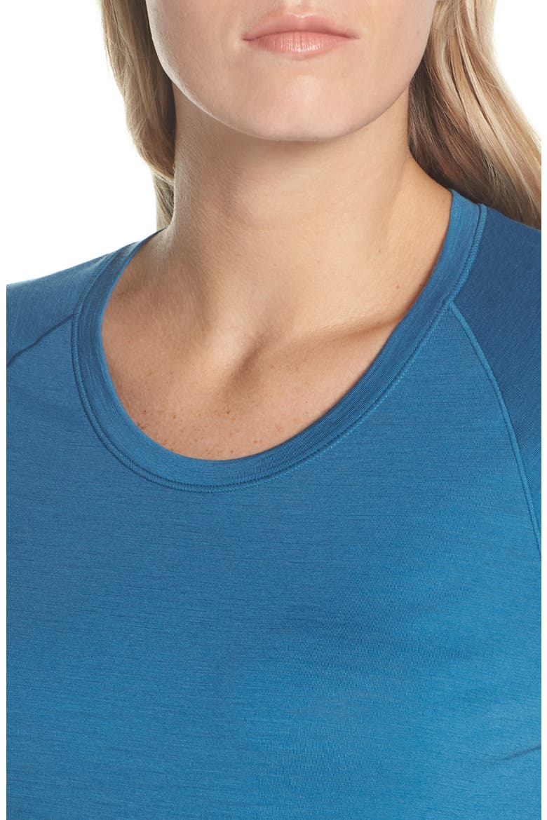 Merino Wool 150 Base Layer Top, Alternate, color, LIGHT BLUE MARLIN