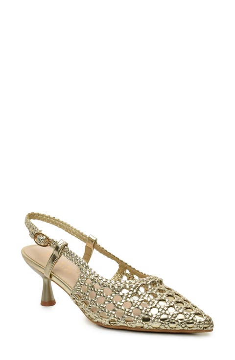 Knotty Braided Slingback Pump (Women)