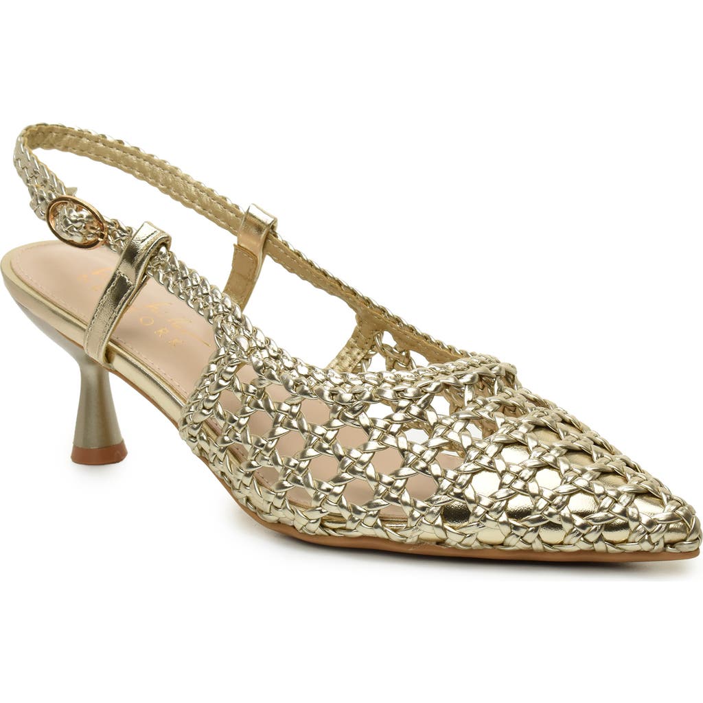 NICOLE MILLER NICOLE MILLER KNOTTY BRAIDED SLINGBACK PUMP