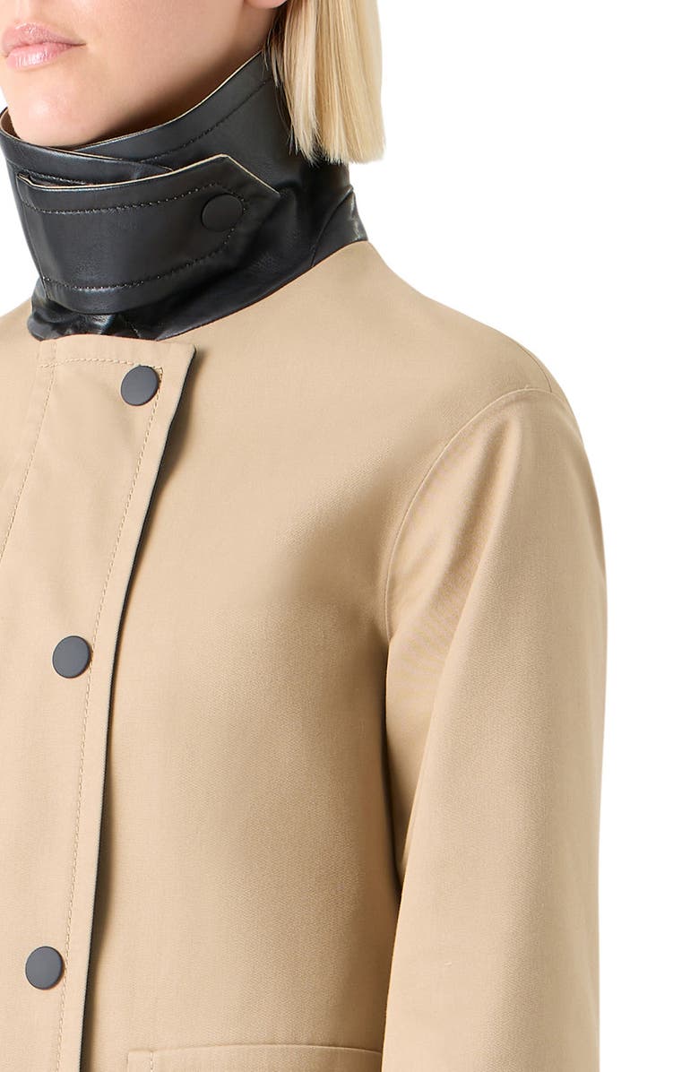 Akris punto Water Resistant Jacket, Alternate, color, Beige-Black-Red