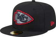New Era Men's New Era  Black Kansas City Chiefs Color Pop 59FIFTY Fitted Hat