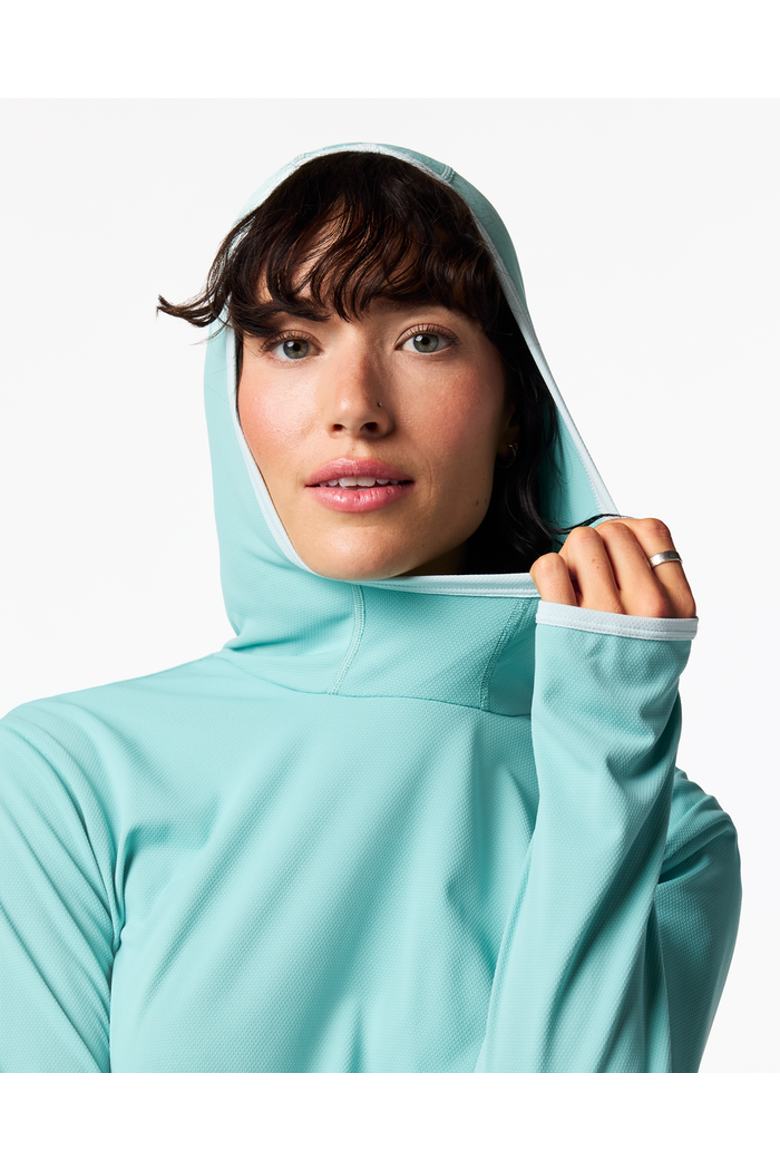 Sombra Sun Hoodie - Women's, Alternate, color, Tide Pool