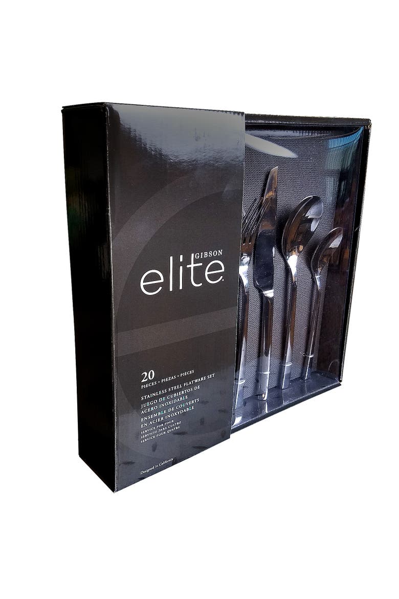 Sparland 20 Piece Stainless Steel Flatware Set, Alternate, color, Silver