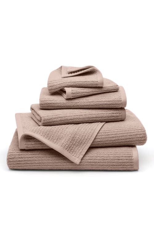 Boll & Branch Spa 6-piece Organic Cotton Bath Towel Set In Dusty Rose