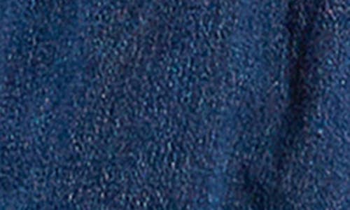 Wash Lab Denim Ruffle Hem Tie Waist Denim Midi Dress In Blue