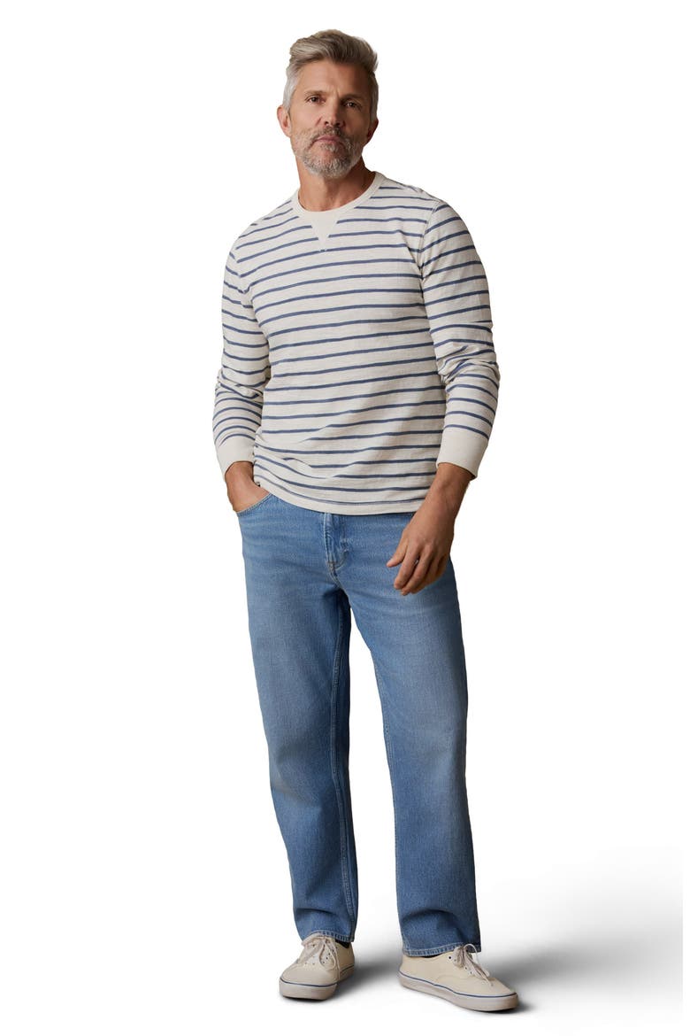 Sunwashed Slub Organic Cotton Hoodie, Alternate, color, IVORY DUSK BRETON STRIPE