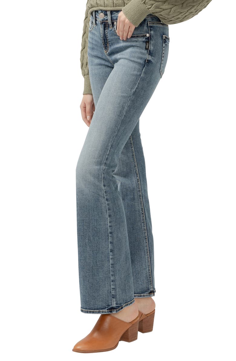 Silver Jeans Co. Suki Curvy Mid Rise Bootcut Jeans, Alternate, color, Indigo