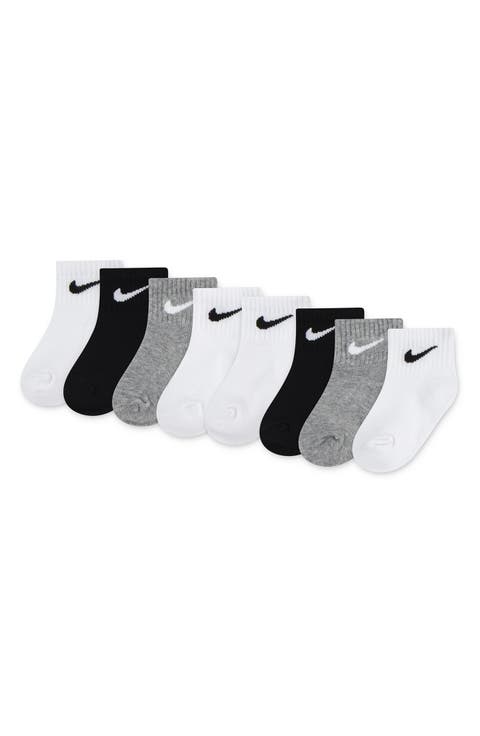 Kids' 8-Pack Quarter Crew Socks (Baby)