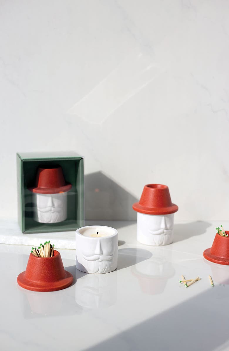 Paddywax Mr. Kringle Candle & Match Holder, Alternate, color,
