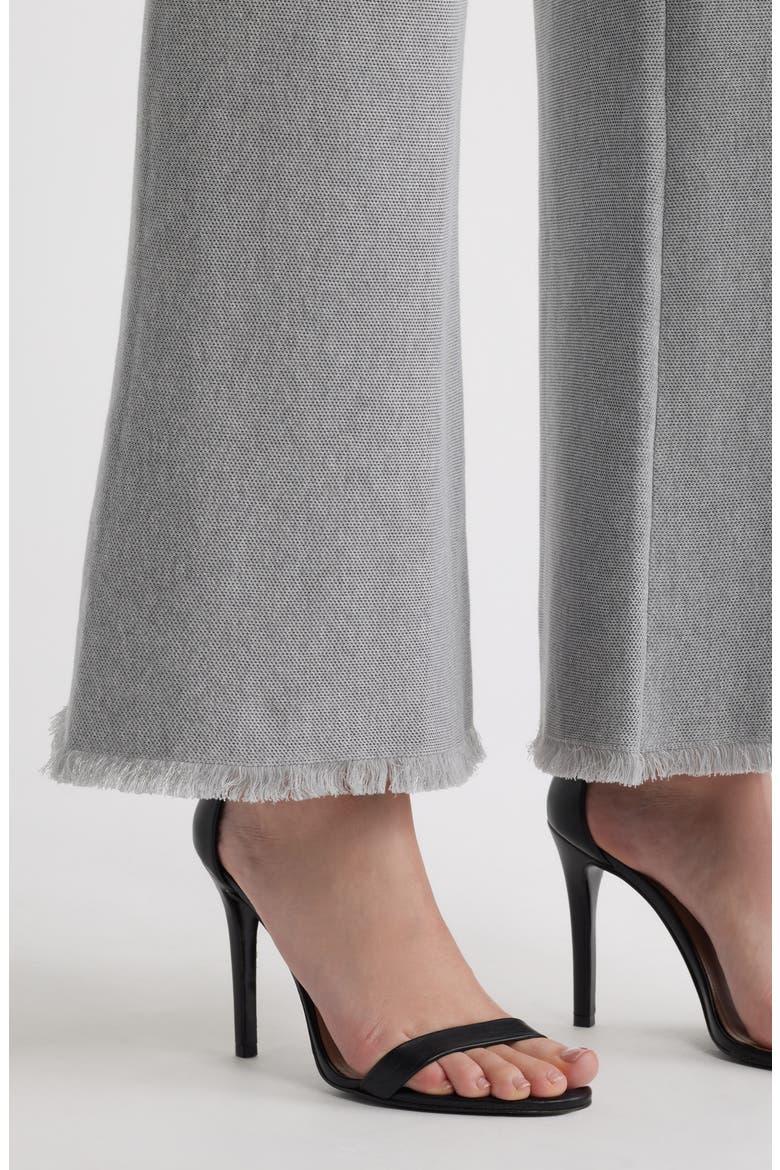 Valley Fray Hem Wide Leg Knit Pants, Alternate, color, LIGHT GREY