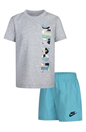 Nike Kids' Logo Graphic T-shirt & Dri-fit Woven Shorts Set
