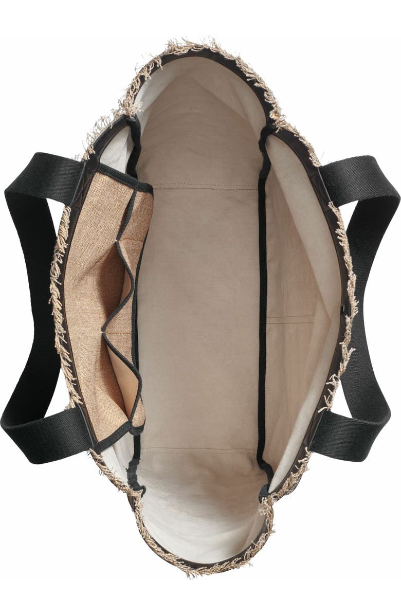 Donna Karan New York Lido Metallic Canvas Tote, Alternate, color, Gold