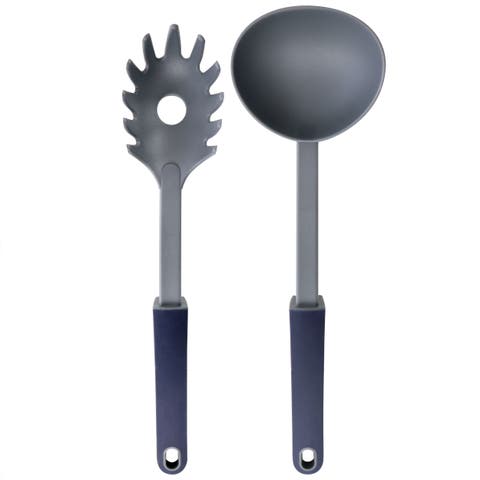 Bluemarine 2 Piece Ladle and Pasta Server Utensil Set