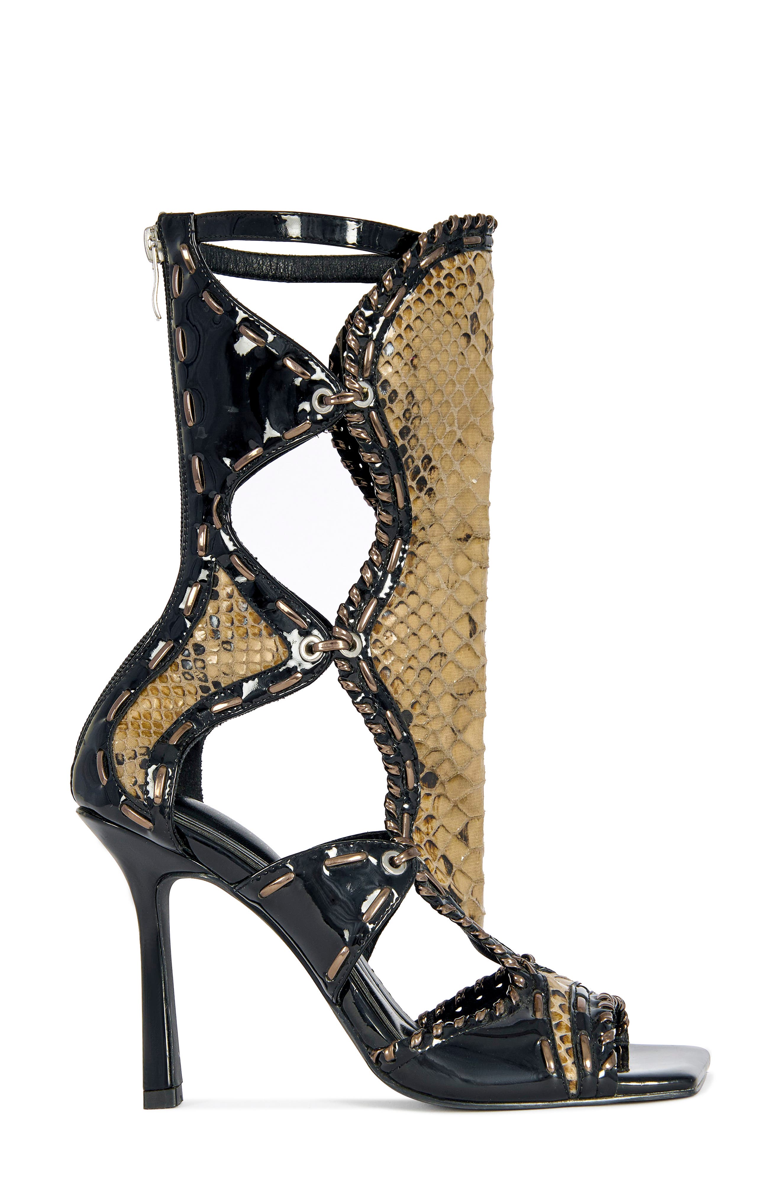 AZALEA WANG Indrani Gladiator Boot, Alternate, color, 
