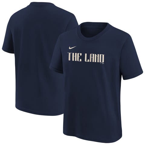Youth Nike  Navy Cleveland Guardians City Connect Wordmark T-Shirt