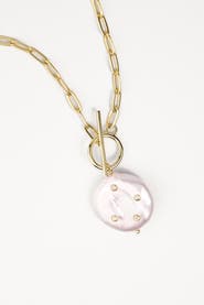 Zynnia Collective Studded Pearl Necklace