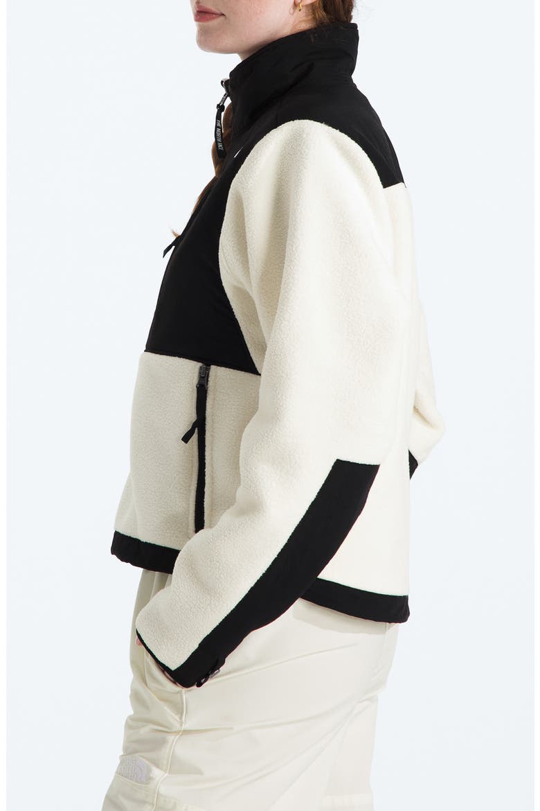 Retro Denali Jacket, Alternate, color, WHITE DUNE/ TNF BLACK
