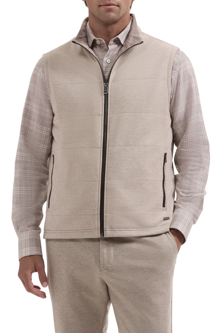 Reversible Knit Vest, Main, color, TAUPE