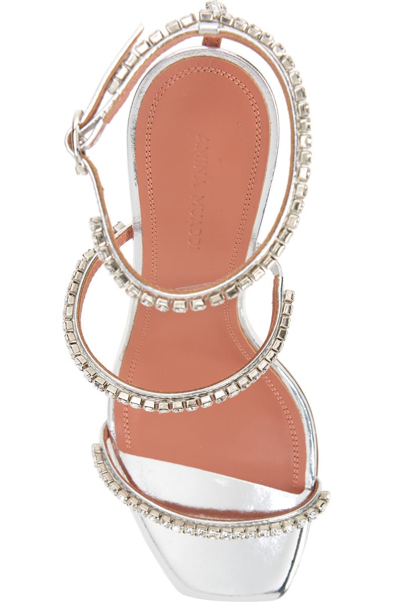 Amina Muaddi Gilda Crystal Strappy Sandal, Alternate, color,