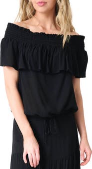 GIBSONLOOK Off the Shoulder Ruffle Top
