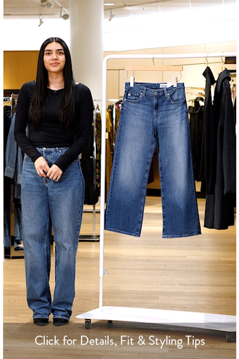 Saige Mid Rise Ankle Wide Leg Jeans video