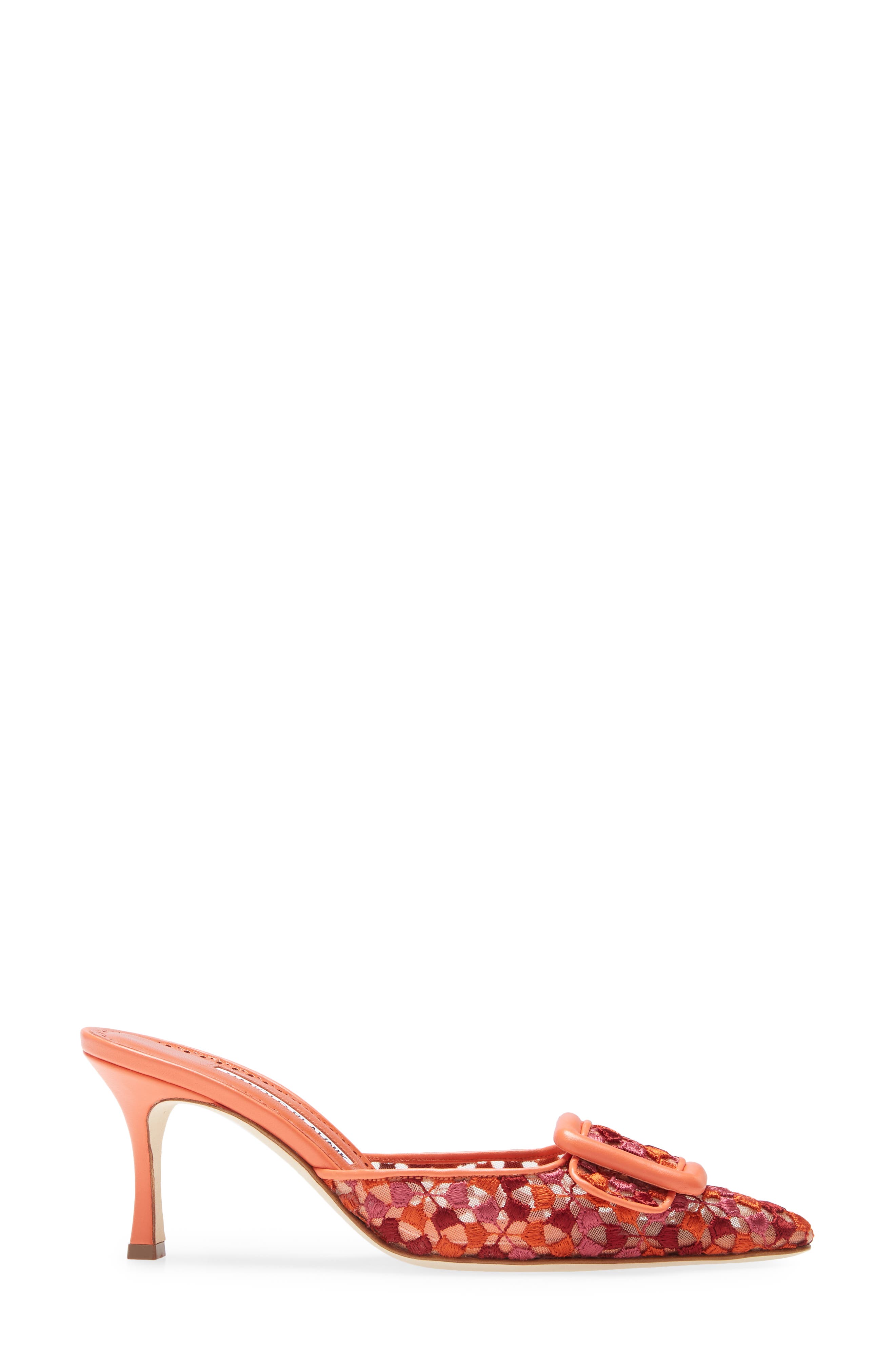 Manolo Blahnik Maysale Buckle Pointed Toe Mule, Alternate, color, 
