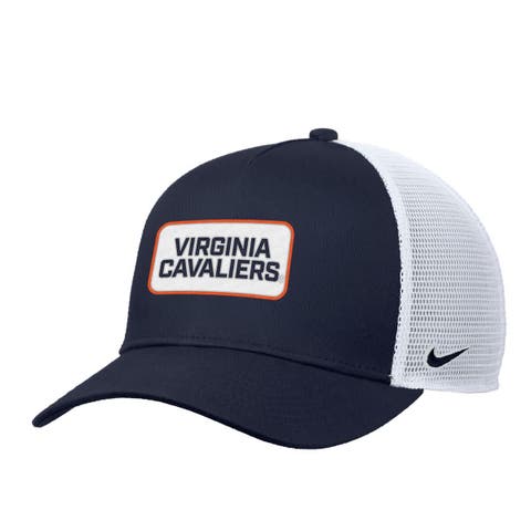 Men's Nike Navy Virginia Cavaliers 2025 On-Field Rise Trucker Performance Adjustable Hat