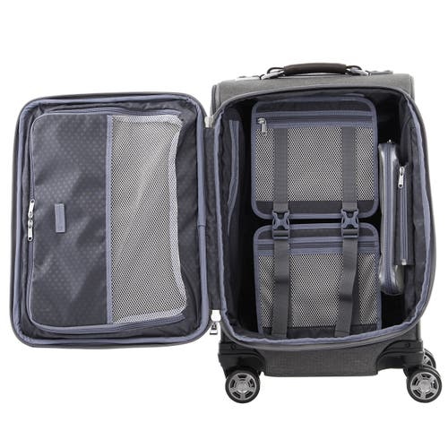 Travelpro Platinum Elite Softside Expandable 20-inch Carry-on Luggage, Fits Up To 15" Laptop In Vintage Grey