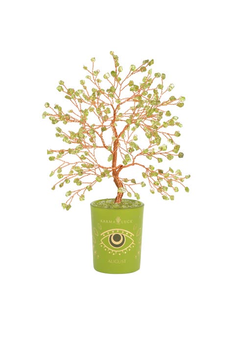 Peridot Feng Shui Crystal Tree of Life August Birthstone Creative Spark
