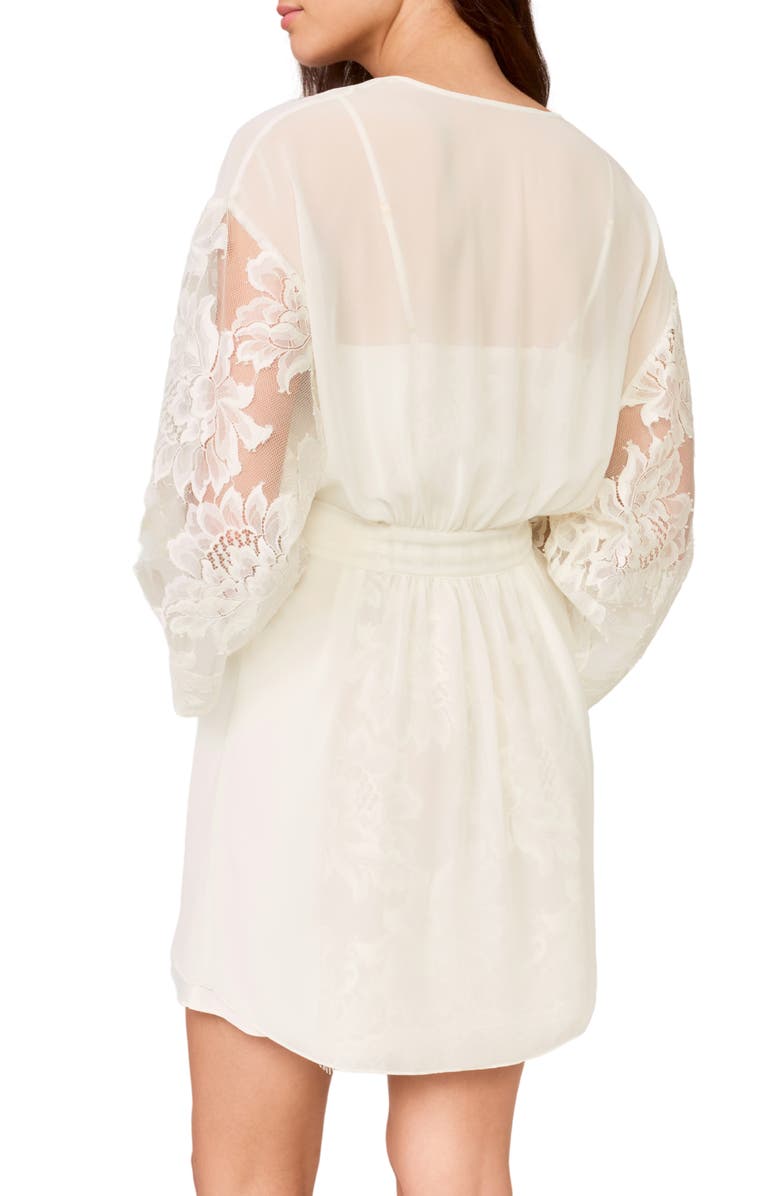 Rya Collection Royale Chiffon Robe, Alternate, color, Ivory