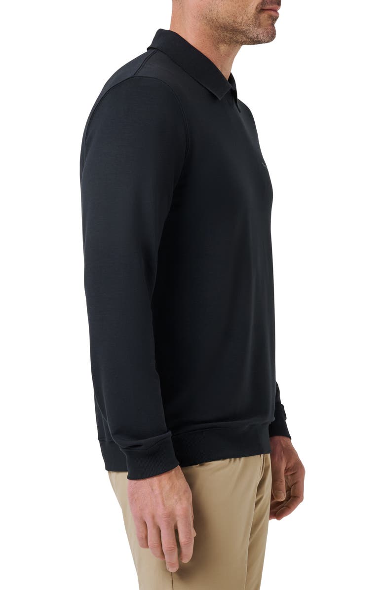 TravisMathew Amenities Collared Sweatshirt, Alternate, color, Black