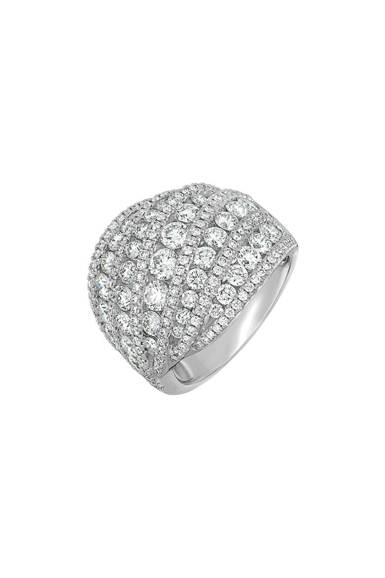 Audrey Diamond Dome Ring, Main, color, 18K WHITE GOLD