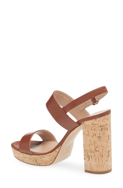 Lk Bennett Misty Slingback Platform Sandal In Tan-tan